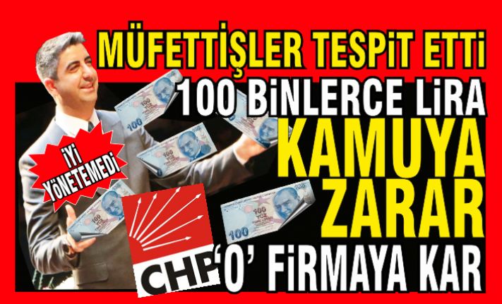 CHP'li Kartal Belediyesinden Kamuya 100 binlerce lira zarar, O firmaya kar!
