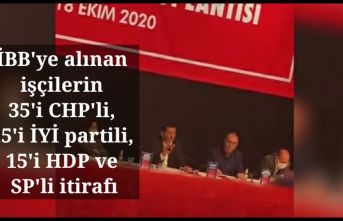 İBB'ye alınan işçilerin 35'i CHP'li, 15'i İYİ partili, 15'i HDP ve SP itirafı
