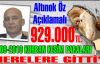 Altınok Öz Açıklamalı. 2009-2010 yılında kurban kesim yerlerinden gelen 929 bin lira paralar nerelere gitti?