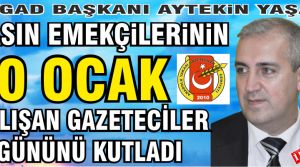 AYGAD Başkanı Aytekin Yaşar’dan 10 Ocak Çalışan Gazeteciler Günü mesajı.