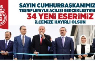Cumhurbaşkanı Erdoğan Sancaktepe’de 34 eserin...