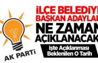 Ak Parti İstanbul ilçe Belediye başkan adaylarını...
