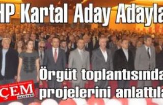 CHP Kartal Aday Adayları Örgüt toplantısında...