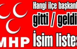 Milliyetçi Hareket Partisi İstanbul İlçe Başkanları...