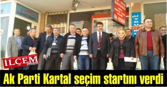 Ak Parti Kartal Temurhan Yıldız'ın yönetiminde seçim startını verdi.