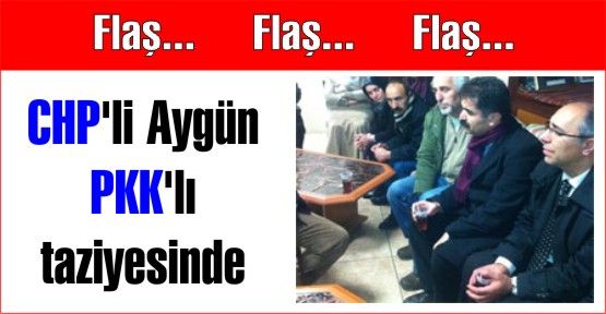 CHP'li Aygün PKK'lı taziyesinde