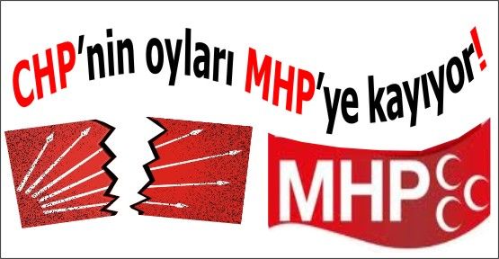 CHP'nin oyları MHP'ye kayıyor!
