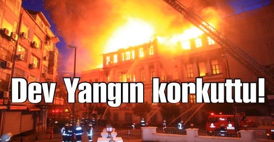 İstanbul  İl Milli Eğitim Müdürlüğü'nde çıkan bina itfaiyeyi seferber etti
