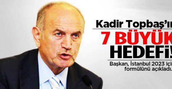 Kadir Topbaş yeniden İstanbul Belediye başkan adayı