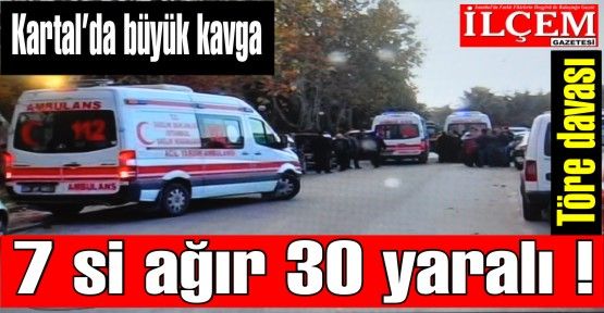 Kartal Adliyesi'nde töre cinayeti davasında kavga çıktı. 30 yaralı, yedisi ağır yaralı.