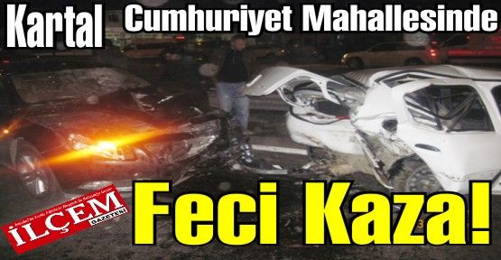Kartal Cumhuriyet Mahallesinde trafik kazası