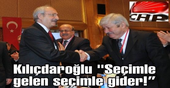 Kılıçdaroğlu “Seçimle gelen seçimle gider!“ Kılıçdaroğlu Belediye Başkanları toplantısında konuştu.