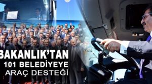 101 Belediye Başkanlıklarına Çevre Temizlik Aracı 