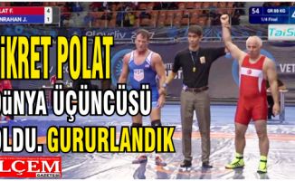 Fikret Polat güreşte Dünya üçüncüsü olup, gururlandırdı.