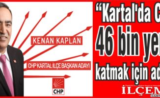 Kenan Kaplan, “Kartal’da CHP’ye 46 bin yeni oy katmak için adayım!”
