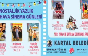 Kartal'da Nostaljik Sinema Günleri devam ediyor.