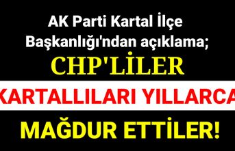 CHP'liler engelleyerek Kartallıları mağdur ettiler!