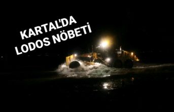 Kartal Belediyesi personelinden Lodos Nöbeti