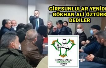 Gökhan Ali Öztürk yeniden Giresunlular Dernek Başkan seçildi.