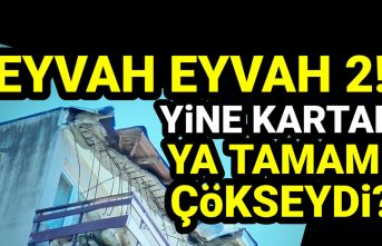 Kartal'da çatısı çöken 8 katlı bina korkuttu. Ya tamamı çökseydi?