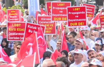LGBT Sapkınlığına karşı Miting büyük ilgi gördü.