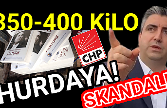 CHP'li Kartal Belediyesi 400 kilo Nutuk'u hurdaya verdi!