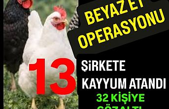 13 Beyaz et şirketine Kayyum, 32 şüpheliye gözaltı.
