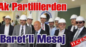 Ak Partililerden Kartal Belediye Meclisine Baret'li İlginç Protesto