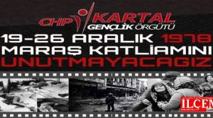 CHP Kartal Gençlik Ögrütünden Maraş katliamını anma programı