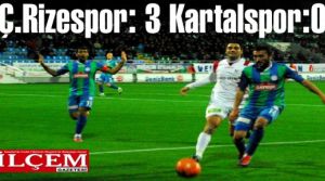 Ç.Rizespor: 3 Kartalspor:0