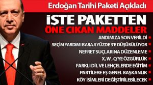Demokratikleşme Paketi maddeleri ve ayrıntıları