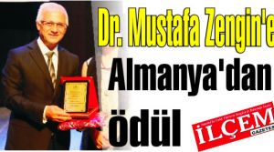 Dr. Mustafa Zengin'e Almanya'dan ödül