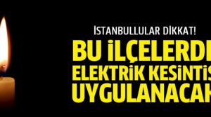 İstanbul Anadolu Yakası'nda elektrik kesintisi
