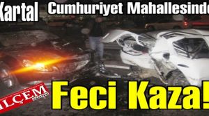 Kartal Cumhuriyet Mahallesinde trafik kazası