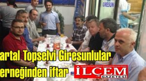 Kartal Topselvi Giresunlular Derneğinden iftar