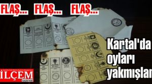 Kartal'da oyları yakmışlar 