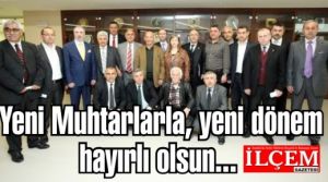 Kartal'ın Yeni seçilen muhtarları belediye başkanıyla toplantı yaptılar.
