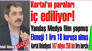 Mehdi Akman “Kartal'ın paraları iç ediliyor!“ Kartal Belediyesi 2012 yılı denetim komisyonu muhalefet şerhi