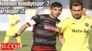 Menemen Belediyespor: 2 - Kartalspor: 2