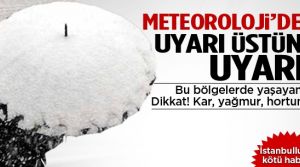 Meteoroloji'den İstanbul'a ikaz üstüne ikaz
