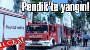 Pendik Batı mahallesi'nde işyeri yangını