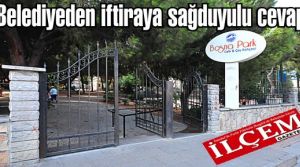 Pendik Belediyesi'nden iftiraya sağduyulu cevap