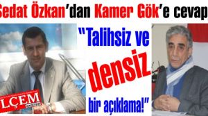Sedat Özkan'dan Kamer Gök'e sert cevap 'talihsiz ve densiz bir açıklama!'