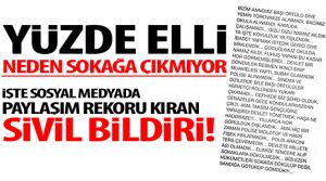 Sokağa Çıkmayanlardan Bildiri. Yüzde Elli Neden Sokağa Çıkmıyor?