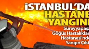 Süreyyapaşa Göğüs Hastalıkları Hastanesi'nde yangın korkuttu