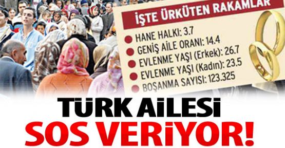 TÜİK’in verileri ürkütücü! Türk Aile yapısı SOS Veriyor