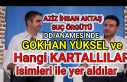 Gökhan Yüksel'in adı Aziz İhsan Aktaş suç...