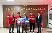 Kaymakam Çakıcı'dan Türkiye birincilerine tebrik.