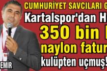 Kartalspor'dan her yıl 350 bin lira, naylon faturalar ile kulüpten uçmuş!