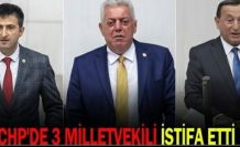 3 Milletvekili zehir zemberek açıklama ile CHP'den İstifa ettiler.